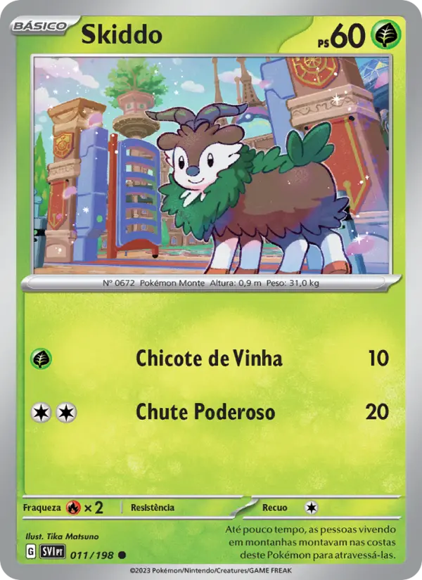 Skiddo #011 — Escarlate e Violeta (Reverse Holo)