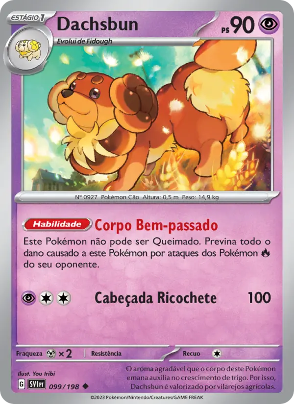 Dachsbun #099 — Escarlate e Violeta (Reverse Holo)
