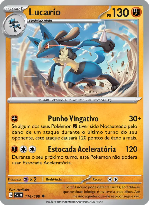 Lucario #114 — Escarlate e Violeta