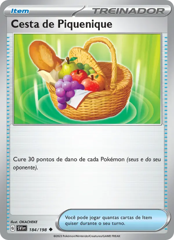 Cesta de Piquenique #184 — Escarlate e Violeta (Reverse Holo)