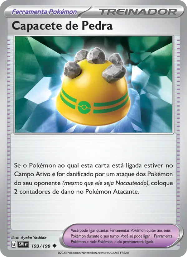 Capacete de Pedra #193 — Escarlate e Violeta (Reverse Holo)