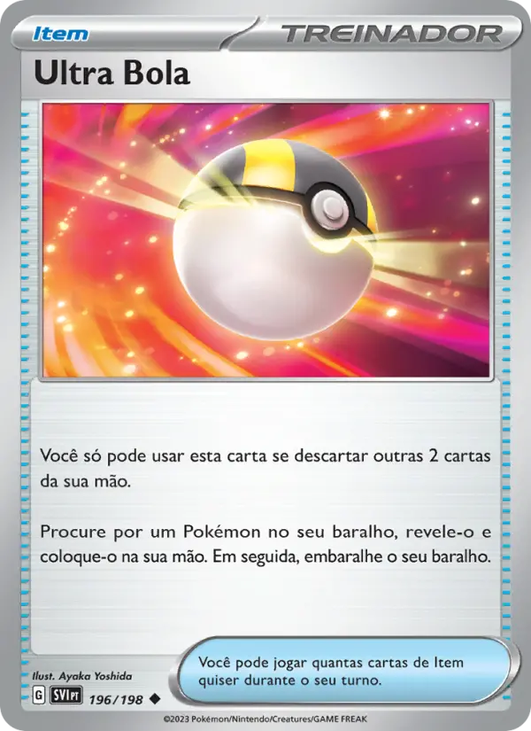 Ultra Bola #196 — Escarlate e Violeta (Reverse Holo)
