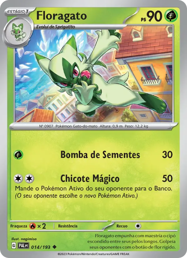 Floragato #014 — Evoluções em Paldea (Reverse Holo)