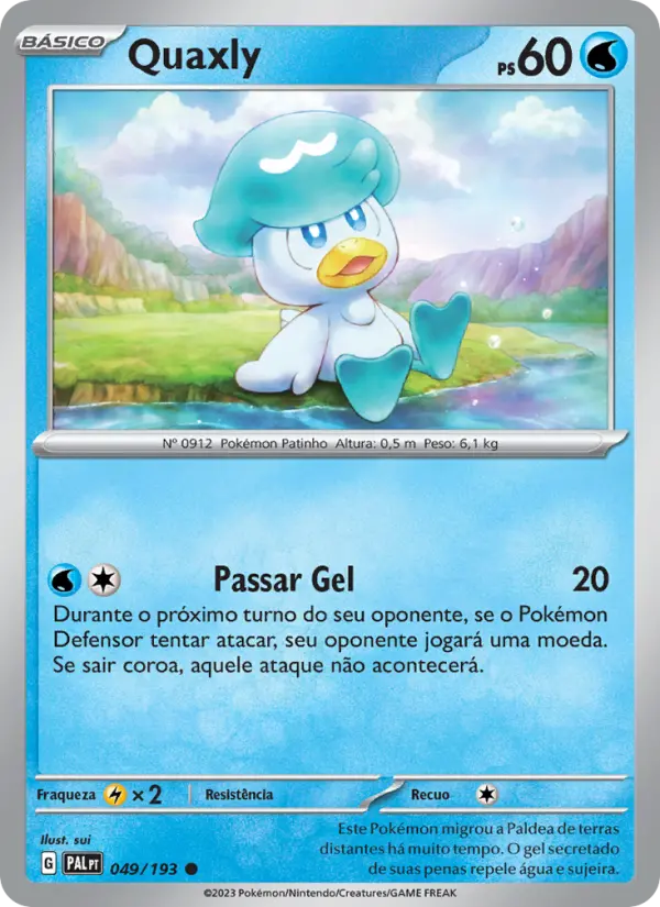 Quaxly #049 — Evoluções em Paldea (Reverse Holo)