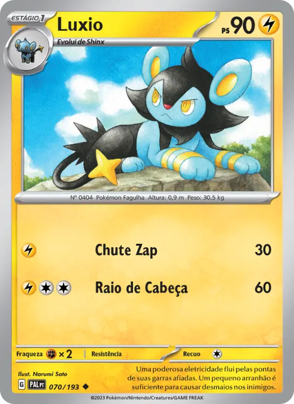 Luxio #070 — Evoluções em Paldea (Reverse Holo)