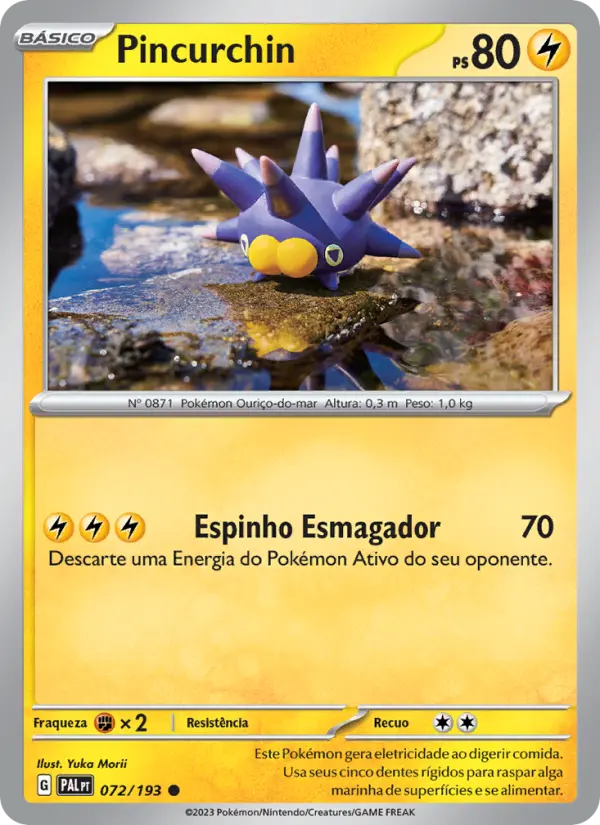 Pincurchin #072 — Evoluções em Paldea (Reverse Holo)