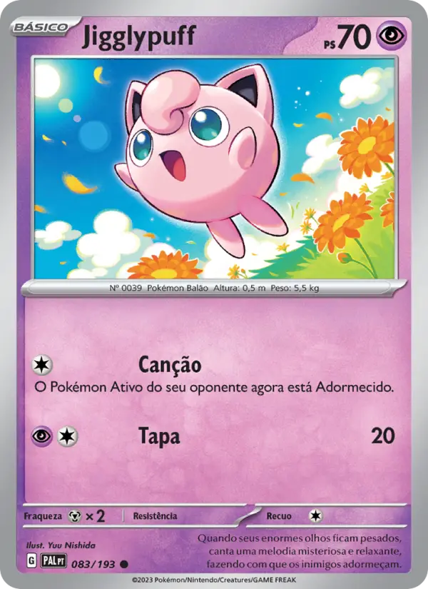 Jigglypuff #083 — Evoluções em Paldea (Reverse Holo)