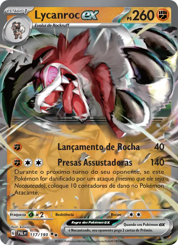 Lycanroc ex #117 — Evoluções em Paldea