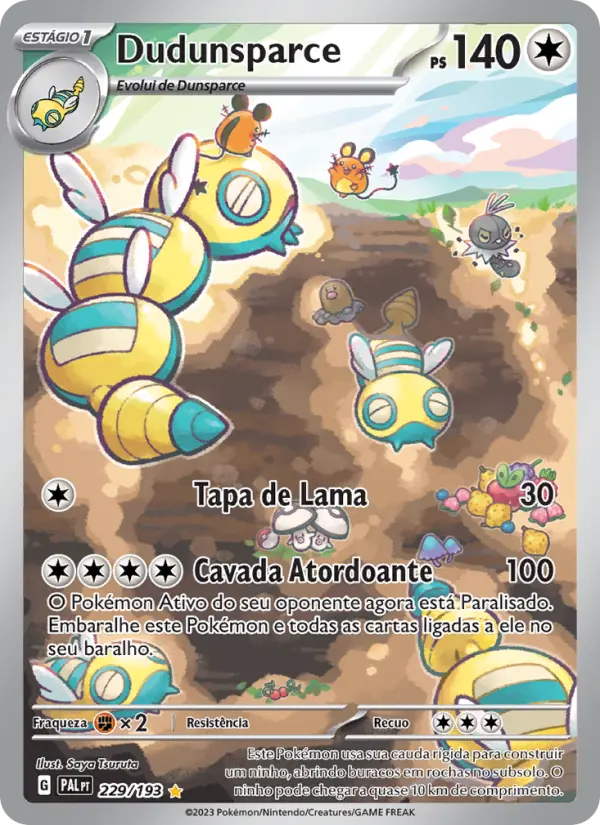 Dudunsparce #229 — Evoluções em Paldea