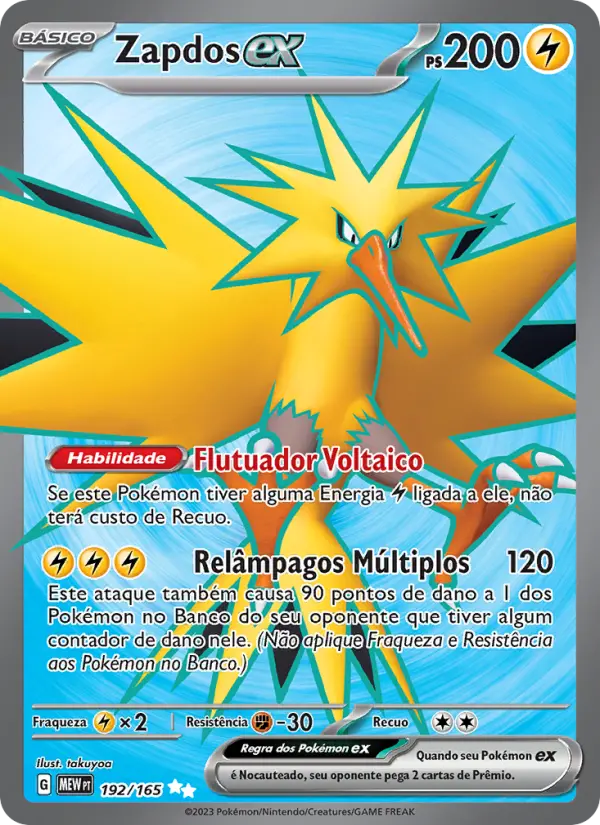 Zapdos-EX #192