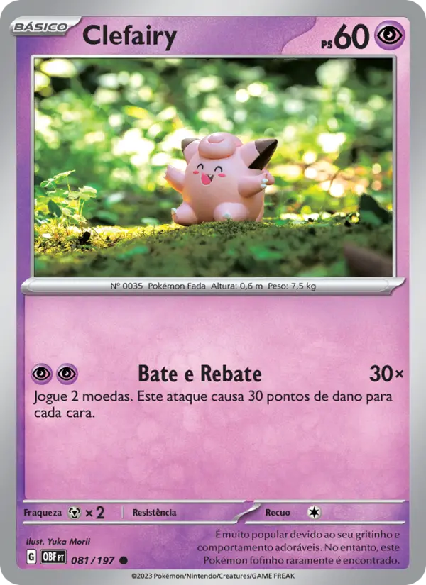 Clefairy #081 — Obsidiana em Chamas