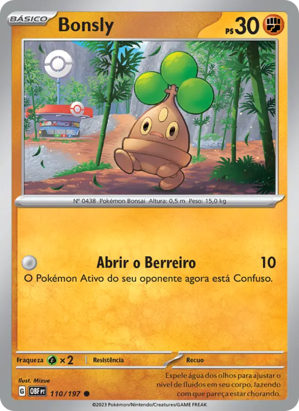 Bonsly #110 — Obsidiana em Chamas