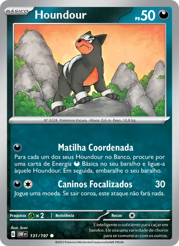 Houndour #131 — Obsidiana em Chamas