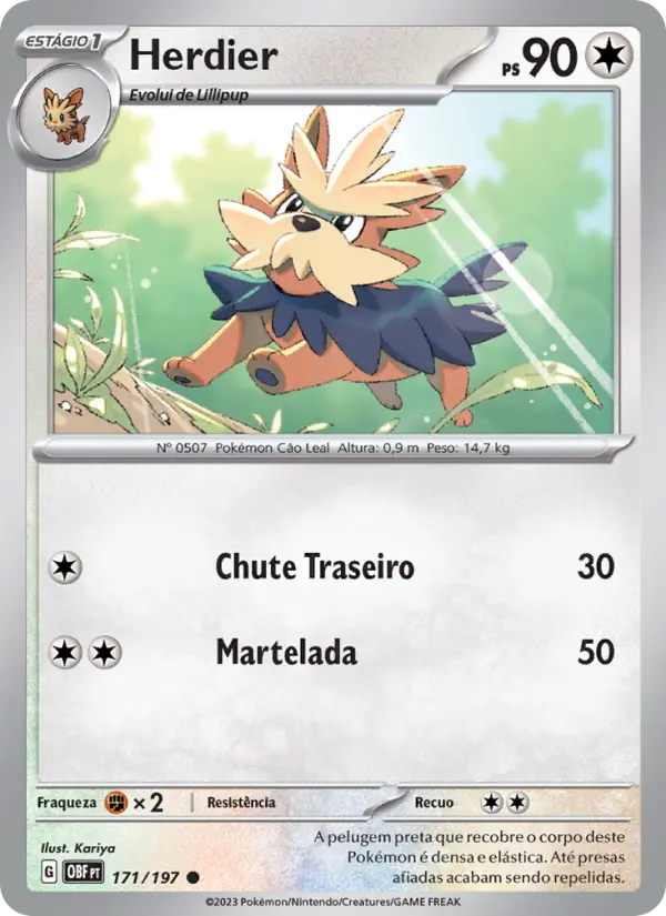 Herdier #171 — Obsidiana em Chamas (Reverse Holo)