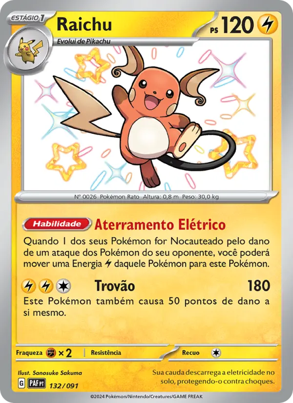 Raichu #132 — Destinos de Paldea