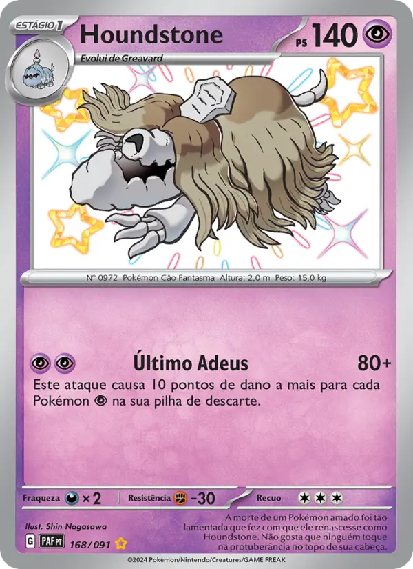 Houndstone #168 — Destinos de Paldea