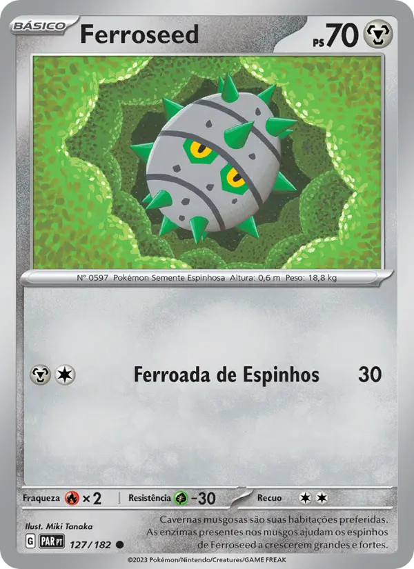 Ferroseed #127 — Fenda Paradoxal (Reverse Holo)