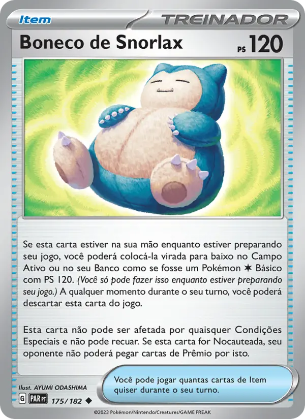 Boneco de Snorlax #175 — Fenda Paradoxal