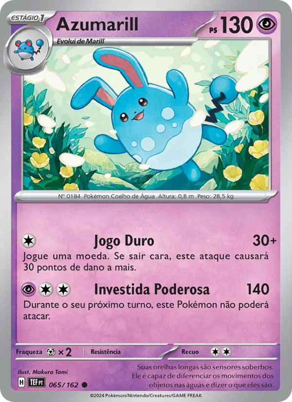 Azumarill #065 — Forças Temporais (Reverse Holo)