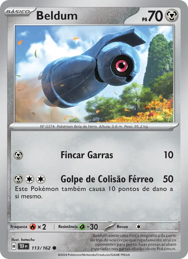 Beldum #113 — Forças Temporais (Reverse Holo)