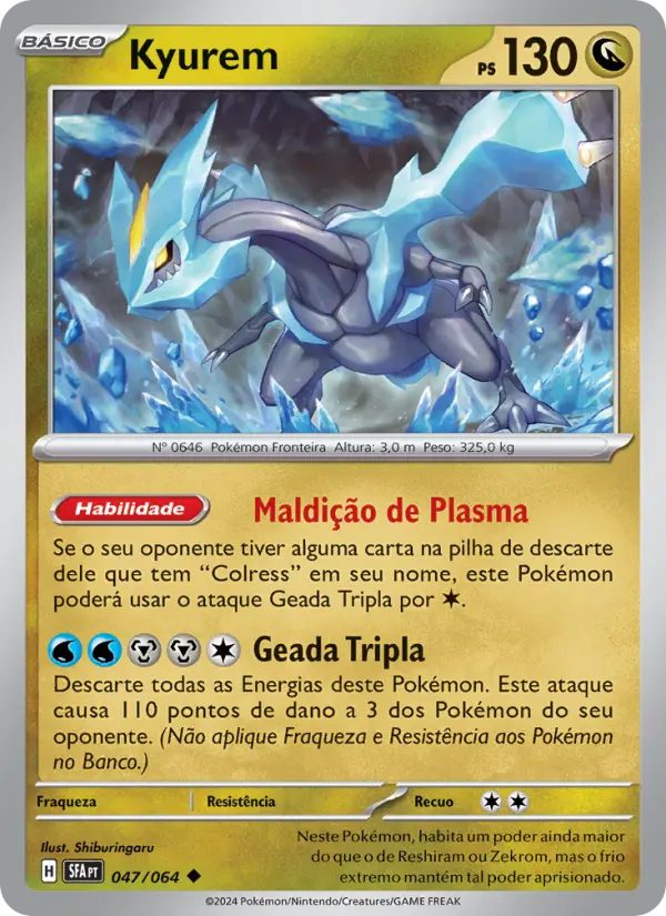 Kyurem #047 — Fábulas Nebulosas (Reverse Holo)