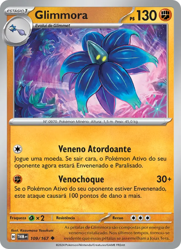 Glimmora #109 — Máscaras do Crepúsculo (Reverse Holo)
