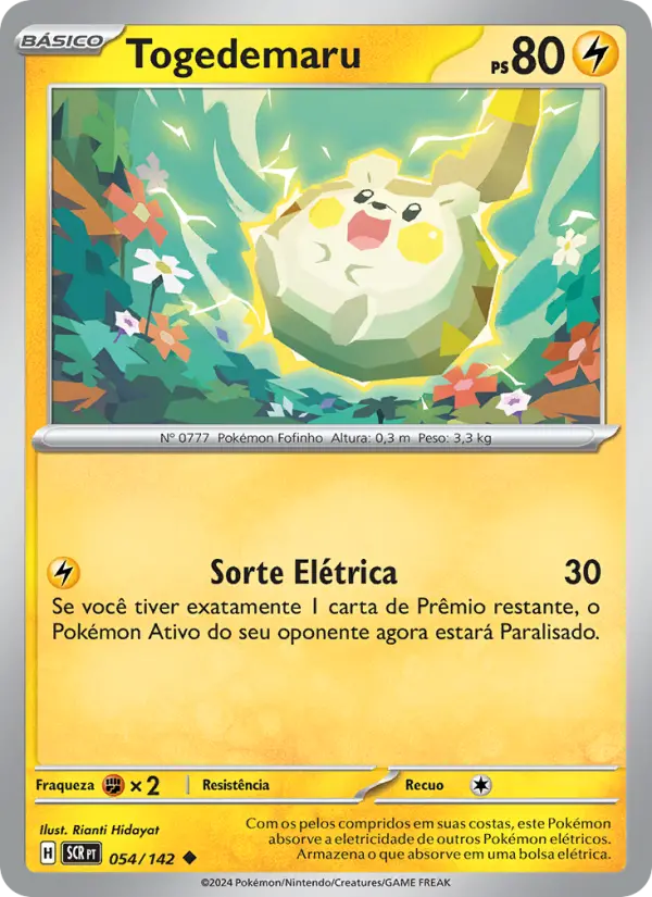 Togedemaru #054 — Coroa Estelar (Reverse Holo)