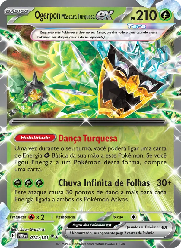Ogerpon Máscara Turquesa ex #012 — Evoluções Prismáticas