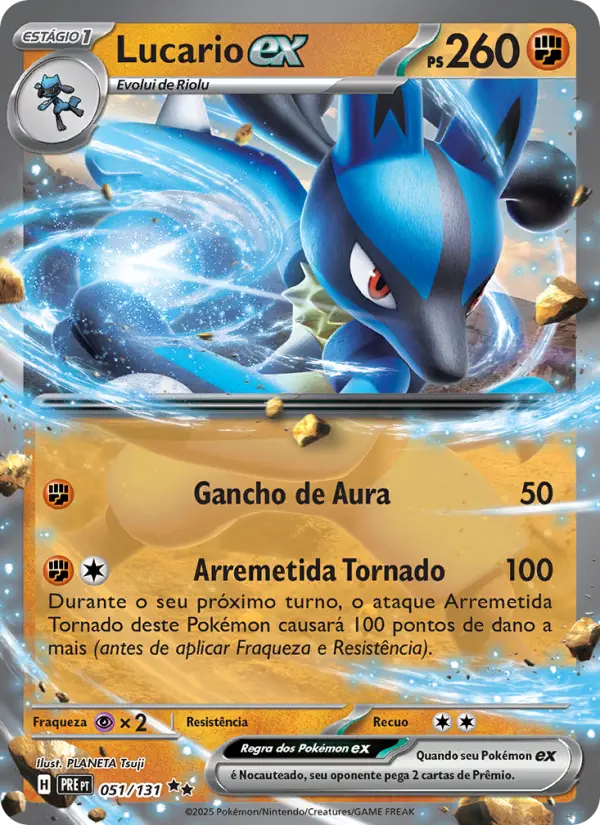 Lucario ex #051 — Evoluções Prismáticas