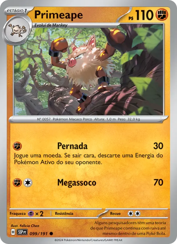 Primeape #099 — Fagulhas Impetuosas