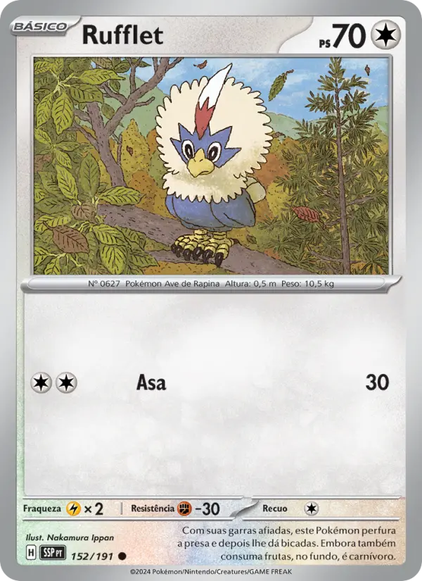 Rufflet #152 — Fagulhas Impetuosas (Reverse Holo)