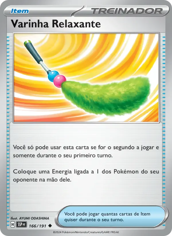 Varinha Relaxante #166 — Fagulhas Impetuosas (Reverse Holo)