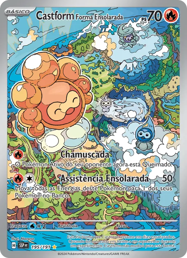 Castform Forma Ensolarada #195