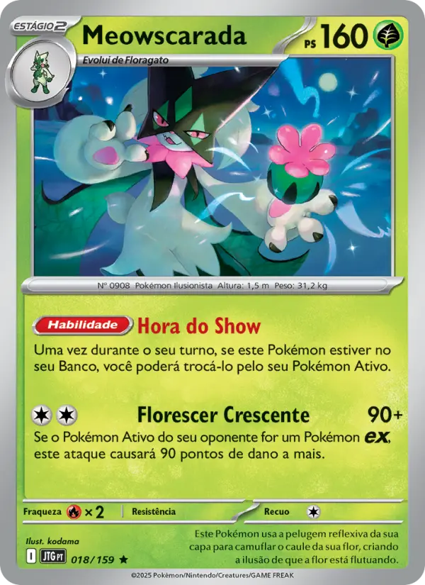 Meowscarada #018 — Amigos de Jornada (Reverse Holo)