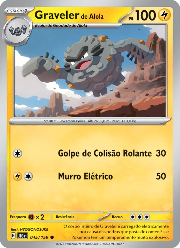 Graveler de Alola #045
