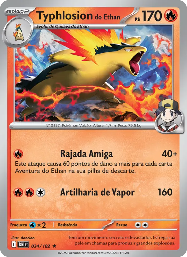 Typhlosion do Ethan #034