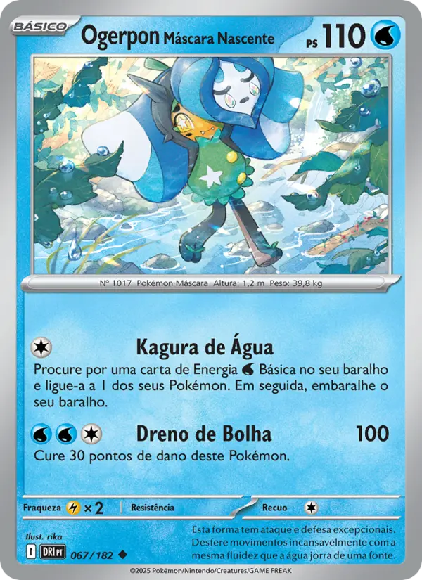 Ogerpon Máscara Nascente #067 — Rivais Predestinados (Reverse Holo)
