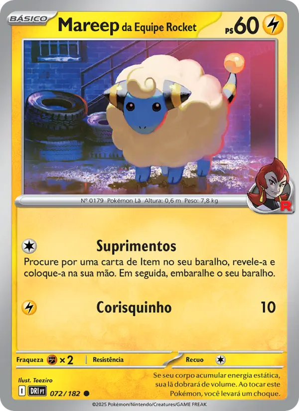 Mareep da Equipe Rocket #072