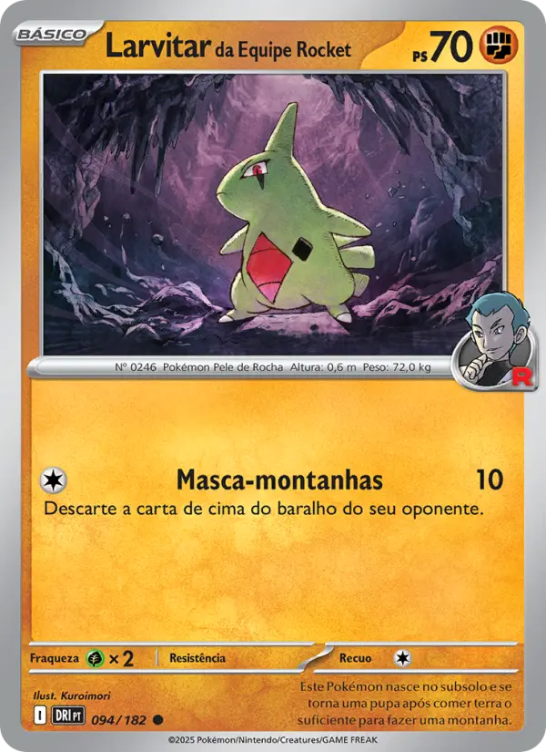 Larvitar da Equipe Rocket #094
