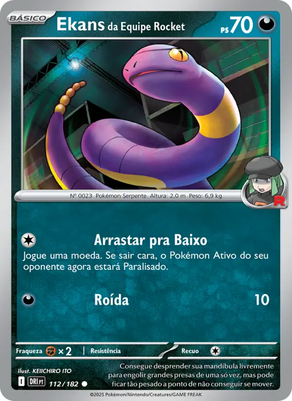 Ekans da Equipe Rocket #112