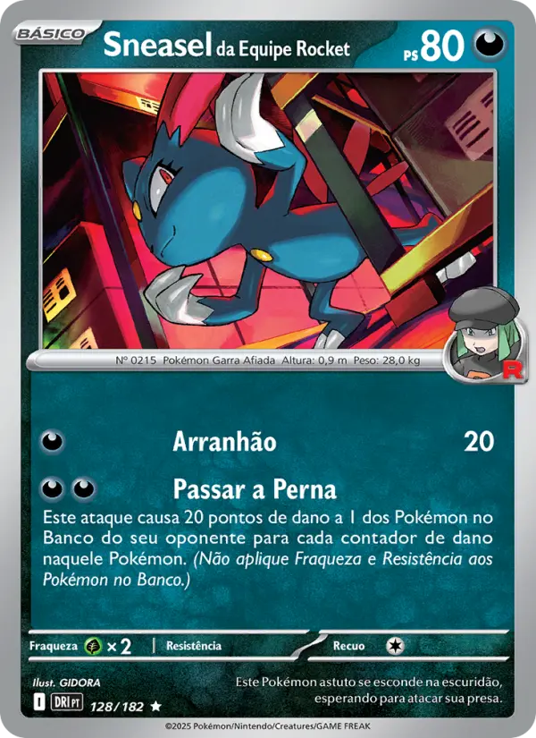Sneasel da Equipe Rocket #128