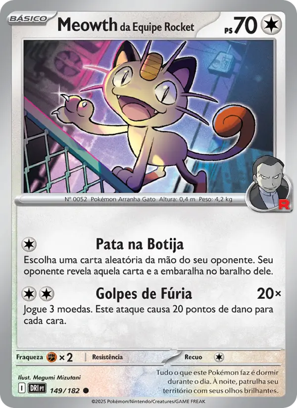 Meowth da Equipe Rocket #149 — Rivais Predestinados