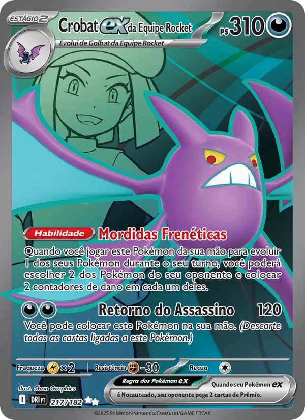 Crobat ex da Equipe Rocket #217