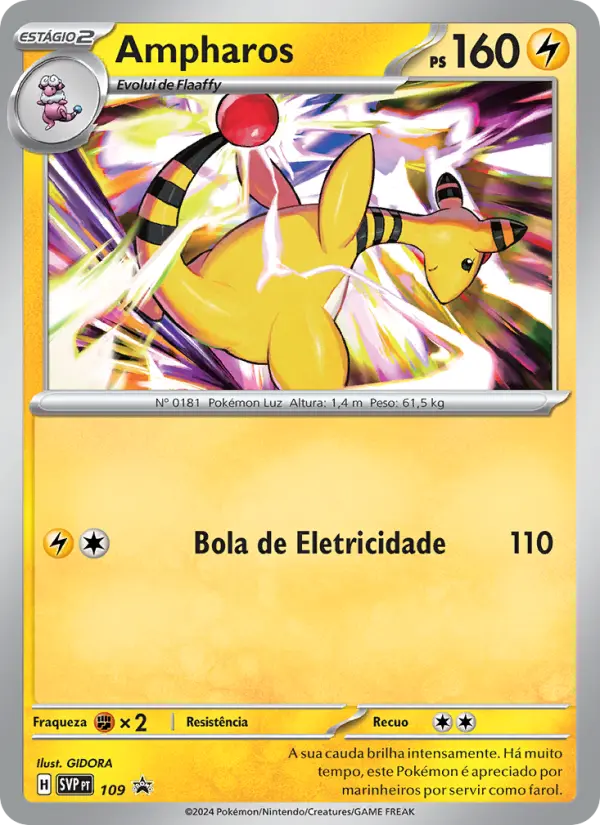 Ampharos #109 — SVP Black Star Promos