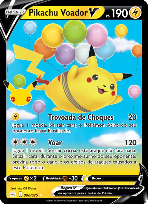 Pikachu Voador V #006