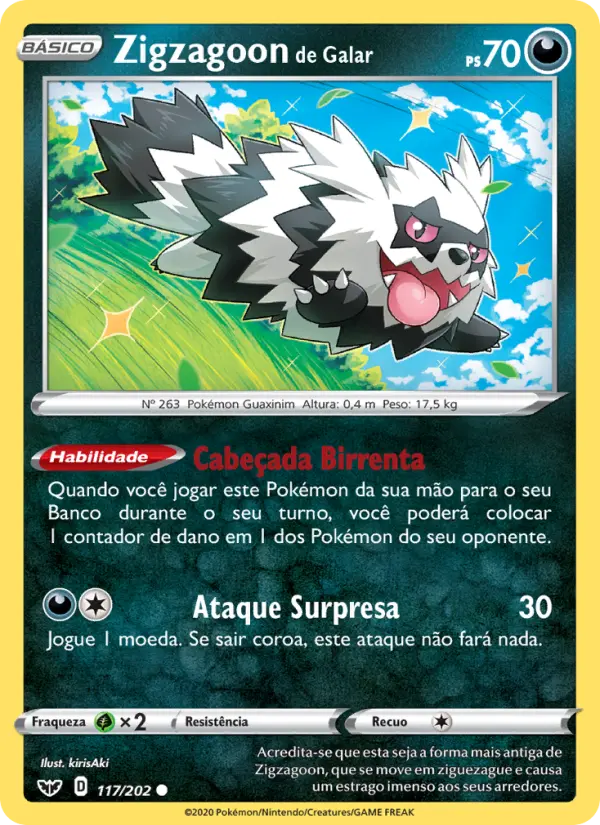 Zigzagoon de Galar #117