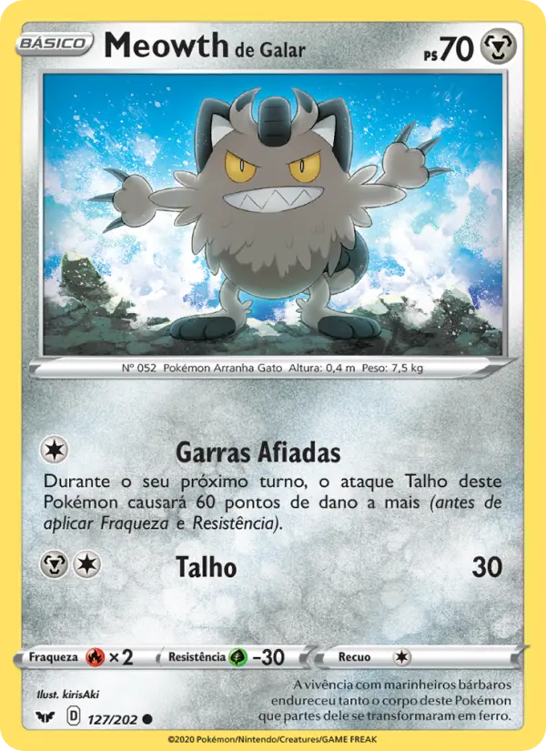 Meowth de Galar #127