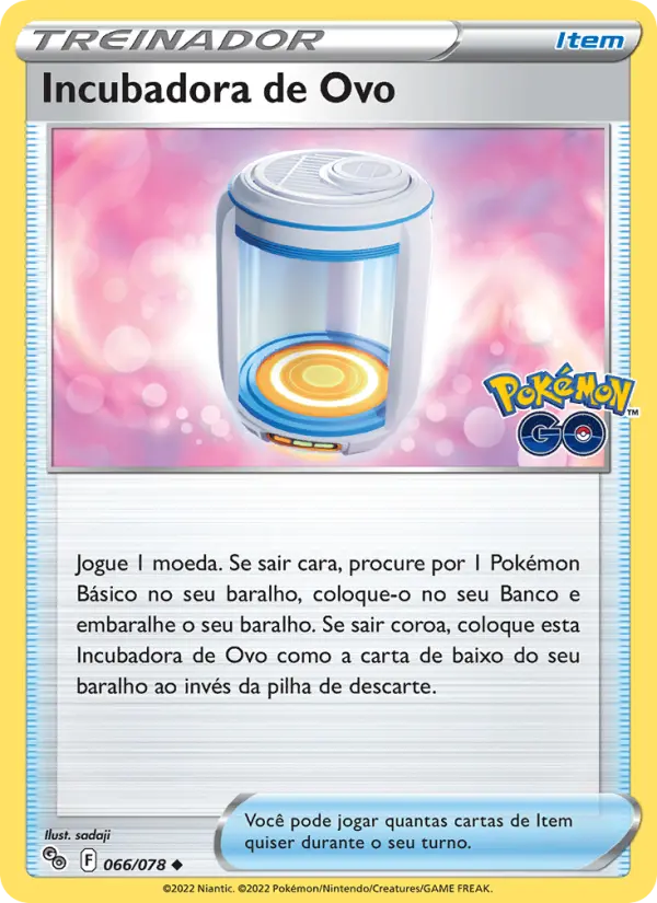 Incubadora de Ovo #066 — Pokémon GO