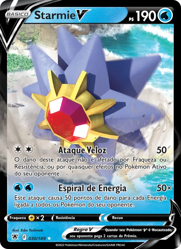 Starmie V #030 — Estrelas Radiantes