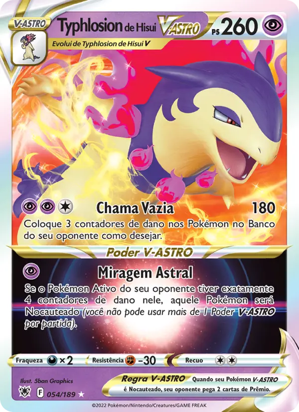 Typhlosion de Hisui V-ASTRO #054 — Estrelas Radiantes